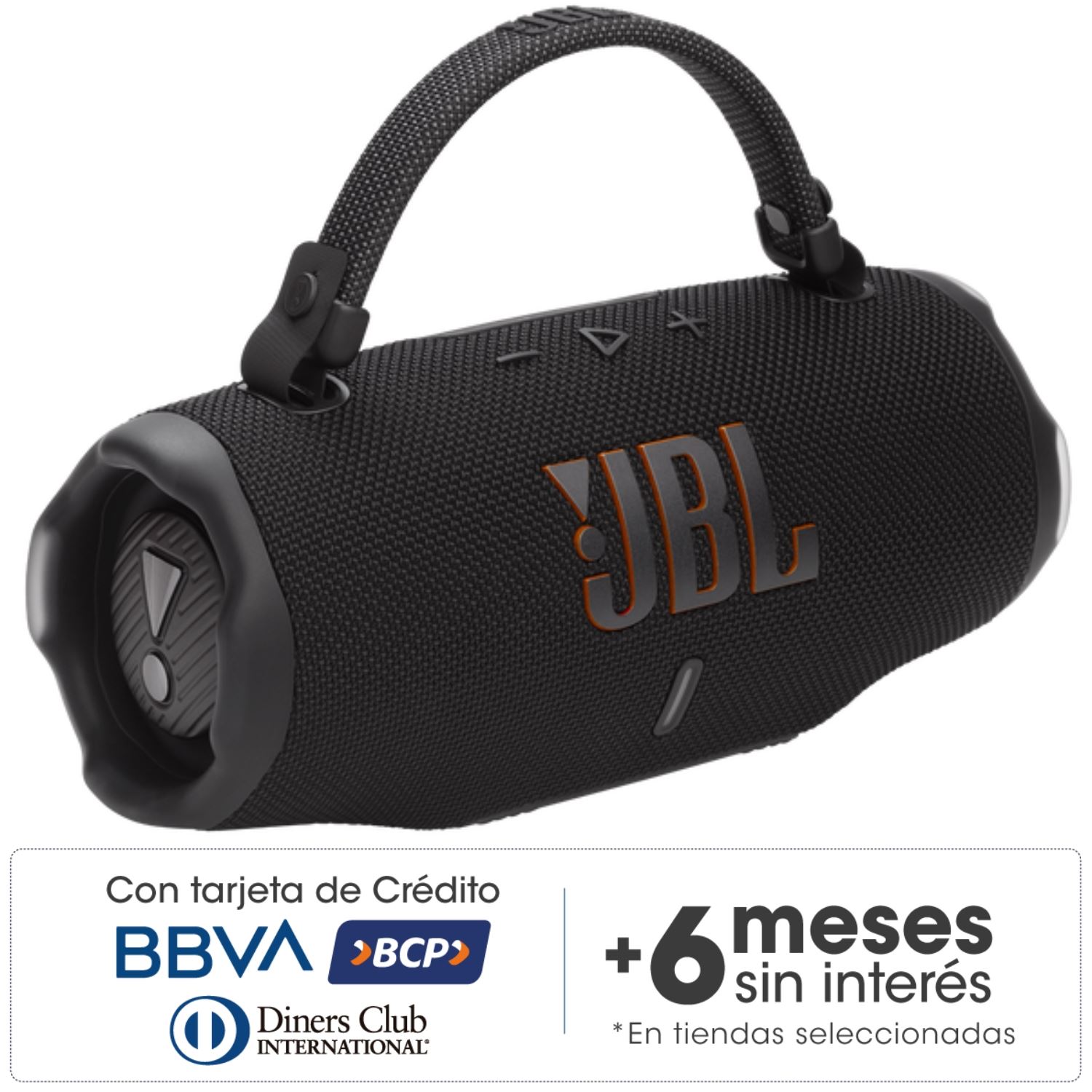 Parlante Bluetooth JBL Charge 6 Negro 28 horas